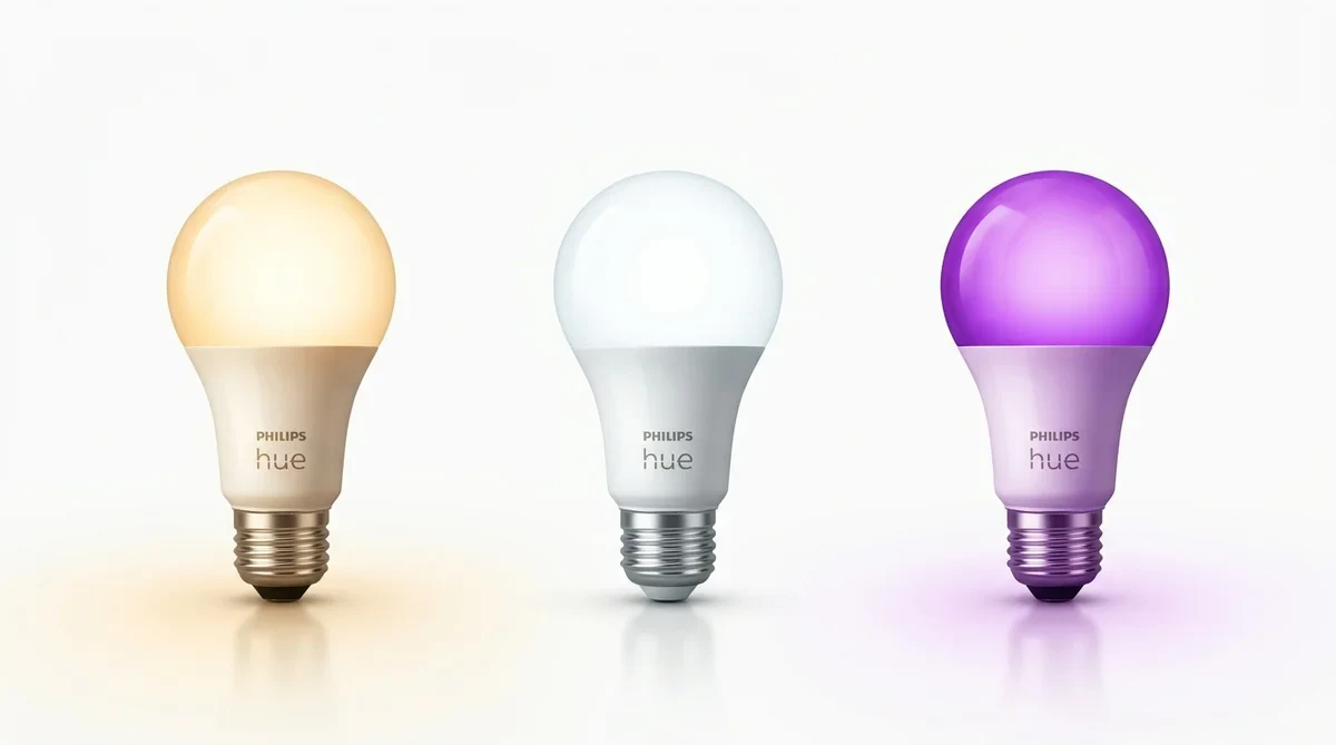 Philips Hueの3シリーズを並べた比較:ホワイト・ホワイトグラデーション・フルカラー