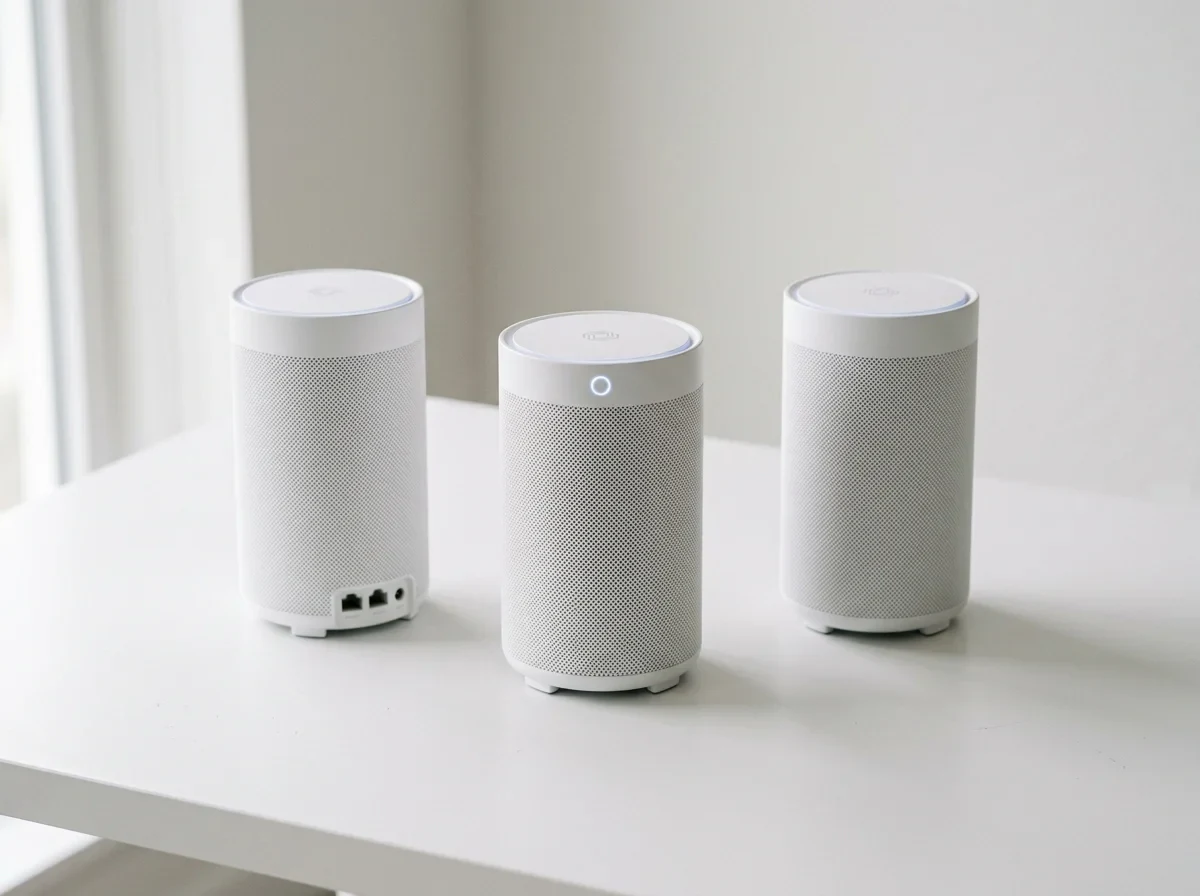 Wi-Fiルーターとメッシュ機器を比較するイメージ
