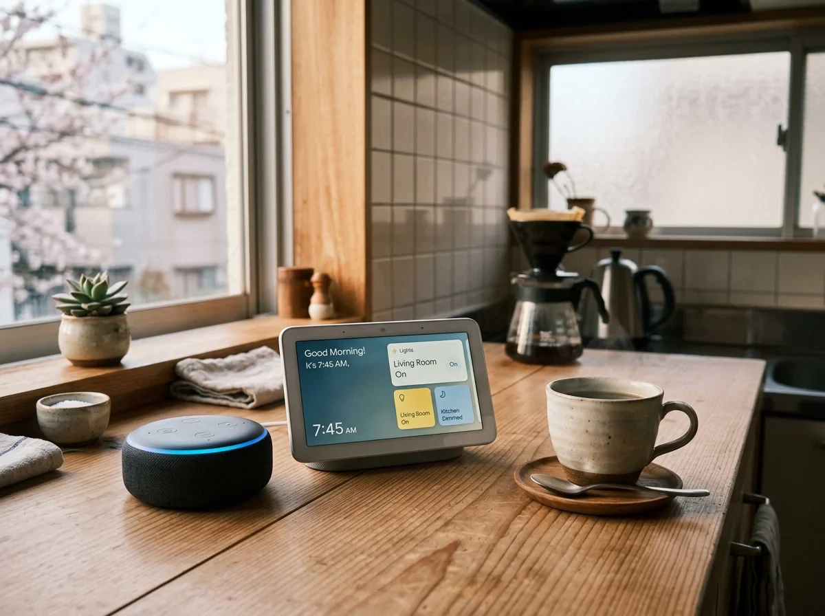 Amazon EchoとGoogle Nest Hub
